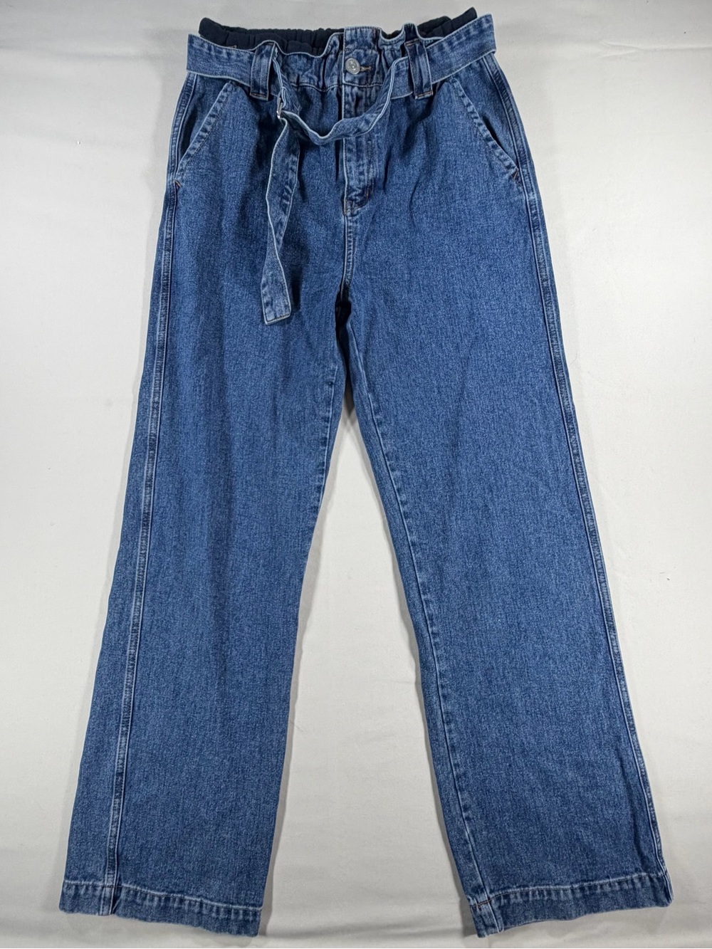BDG Relaxed Fit Blue women’s Jeans with Tie-Waist W27L37 810